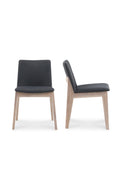 Contract furniture - Oak Framed Padded Dining Chairs (2) - www.oroatrade.com