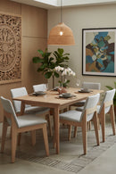 Contract furniture - Oak Framed Padded Dining Chairs (2) - www.oroatrade.com