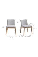 Contract furniture - Oak Framed Padded Dining Chairs (2) - www.oroatrade.com