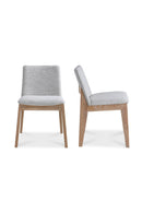 Contract furniture - Oak Framed Padded Dining Chairs (2) - www.oroatrade.com
