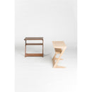 Matte Walnut Z-Shaped Accent Table | Novi Living Sakai