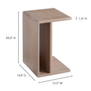 Contract furniture - Japandi Wooden Accent Table - www.oroatrade.com