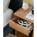 Solid Wood 1-Drawer Nightstand | Novi Living Osamu | Oroa.com
