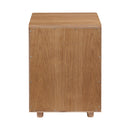 Solid Wood 1-Drawer Nightstand | Novi Living Osamu | Oroa.com