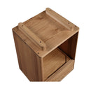 Solid Wood 1-Drawer Nightstand | Novi Living Osamu | Oroa.com