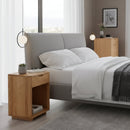 Solid Wood 1-Drawer Nightstand | Novi Living Osamu | Oroa.com