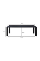 Hospitality furniture - Black Oak Dining Table - www.oroatrade.com
