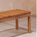 Contract furniture - Solid Wood Slatted Bench - www.oroatrade.com