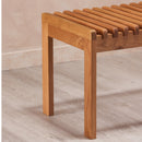 Contract furniture - Solid Wood Slatted Bench - www.oroatrade.com