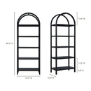 Solid Oak Arched Bookcase | Novi Living Eero | Oroa.com