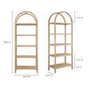 Solid Oak Arched Bookcase | Novi Living Eero | Oroa.com