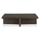 Contract furniture - Oak Cross-Base Rectangular Coffee Table - www.oroatrade.com