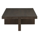 Contract furniture - Oak Cross-Base Rectangular Coffee Table - www.oroatrade.com