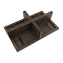 Contract furniture - Oak Cross-Base Rectangular Coffee Table - www.oroatrade.com