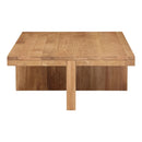 Contract furniture - Oak Cross-Base Rectangular Coffee Table - www.oroatrade.com