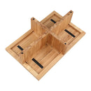 Contract furniture - Oak Cross-Base Rectangular Coffee Table - www.oroatrade.com