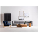 Contract furniture - Oak Cross-Base Rectangular Coffee Table - www.oroatrade.com