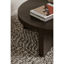 Oak Cross-Base Round Coffee Table | Novi Living Folke | Oroa.com