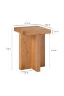 Contract furniture - Natural Oak Square Coffee Table - www.oroatrade.com