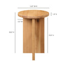 Contract furniture - Wooden Cross-Base Accent Table - www.oroatrade.com