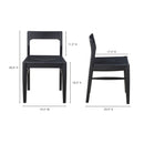 Solid Wood Open-Back Dining Chair | Novi Living Owing | Oroa.com