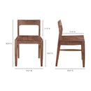 Solid Wood Open-Back Dining Chair | Novi Living Owing | Oroa.com