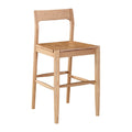 Hospitality furniture - Solid Wood Open-Back Counter Stool - www.oroatrade.com