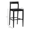 Hospitality furniture - Solid Wood Open-Back Bar Stool - www.oroatrade.com