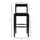 Hospitality furniture - Solid Wood Open-Back Bar Stool - www.oroatrade.com
