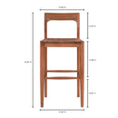 Hospitality furniture - Solid Wood Open-Back Bar Stool - www.oroatrade.com