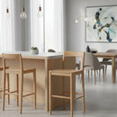 Hospitality furniture - Solid Wood Open-Back Bar Stool - www.oroatrade.com