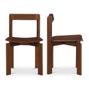 Brown Wooden Dining Chairs (2) | Novi Living Daifuku