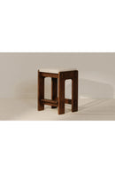 Contract furniture - Wooden Padded Seat Counter Stool - www.oroatrade.com