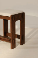 Contract furniture - Wooden Padded Seat Counter Stool - www.oroatrade.com