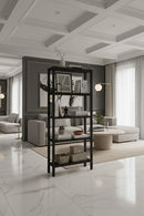 Contract furniture - Oak Veneer Wood Bookcase - www.oroatrade.com