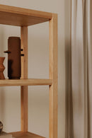 Contract furniture - Oak Veneer Wood Bookcase - www.oroatrade.com