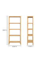 Contract furniture - Oak Veneer Wood Bookcase - www.oroatrade.com