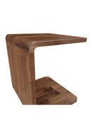 C-Shape Oak Side Table | Novi Living Carrie | Oroa.com