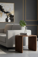 C-Shape Oak Side Table | Novi Living Carrie | Oroa.com