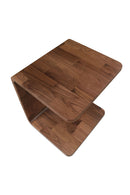 C-Shape Oak Side Table | Novi Living Carrie | Oroa.com