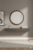 Oak Round Wall Mirror | Novi Living Alcott | Oroa.com