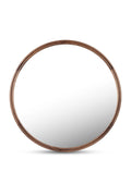 Oak Round Wall Mirror | Novi Living Alcott | Oroatrade.com