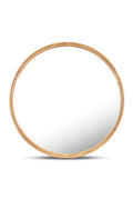 Oak Round Wall Mirror | Novi Living Alcott | Oroatrade.com