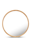 Oak Round Wall Mirror | Novi Living Alcott | Oroatrade.com