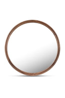Oak Round Wall Mirror | Novi Living Alcott | Oroatrade.com