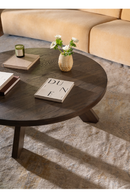 Solid Oak Round Coffee Table | Novi Living Alden | Oroa.com