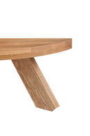 Solid Oak Round Coffee Table | Novi Living Alden | Oroa.com