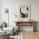 Solid Natural Oak Console Table | Novi Living Ruby