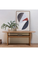 Solid Natural Oak Console Table | Novi Living Ruby | Oroatrade.com