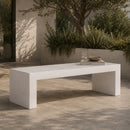 Hospitality furniture - White Concrete Outdoor Bench - www.oroatrade.com